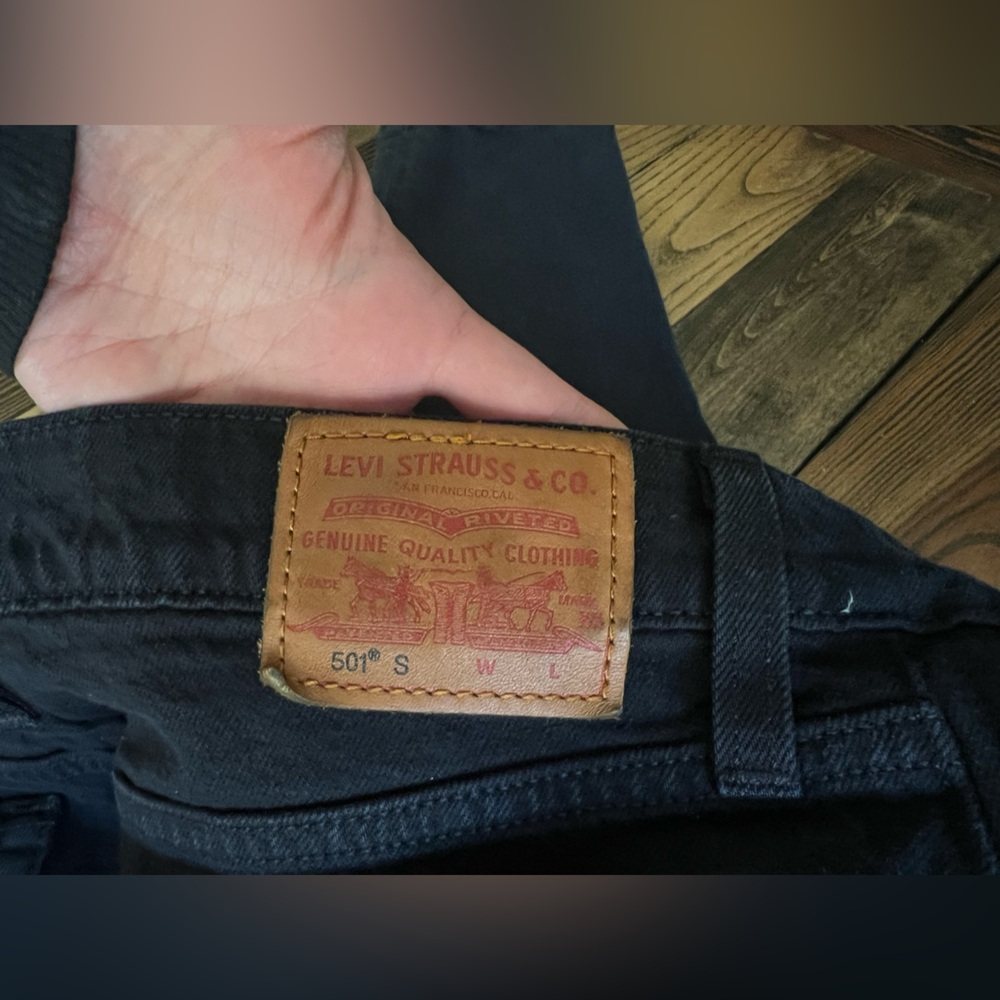 LEVI’S • 501 Original stretch skinny women’s jeans Black Heart high rise red tab - Picture 8 of 15